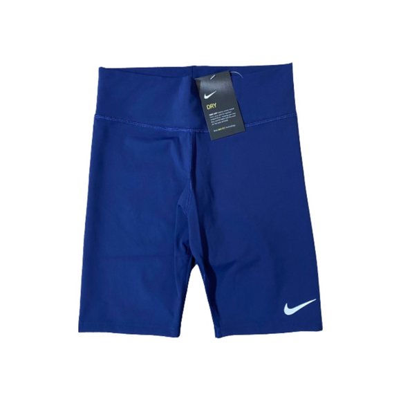 NWT Nike Sportswear Essential Women's High Waist Bike Short Navy Blue UK 4- 12 - Picture 5 of 9